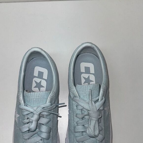 🔥Converse Light Blue Corduroy Sneakers Converse CTAS Pro Mid Shoes Sz 10 New - Picture 5 of 11